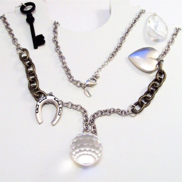 Express Link Chain Necklace Silver Tone Vintage 36" Long - Picture 2 of 5